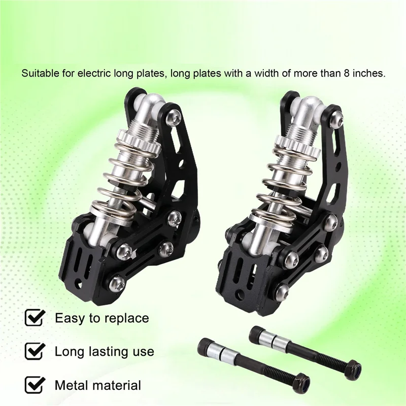 4X DIY Skateboard Spring Belakang Shock Absorber Bridge Skateboard Truk Suspensi 8 Inci Papan Panjang Suspensi Spring Kit