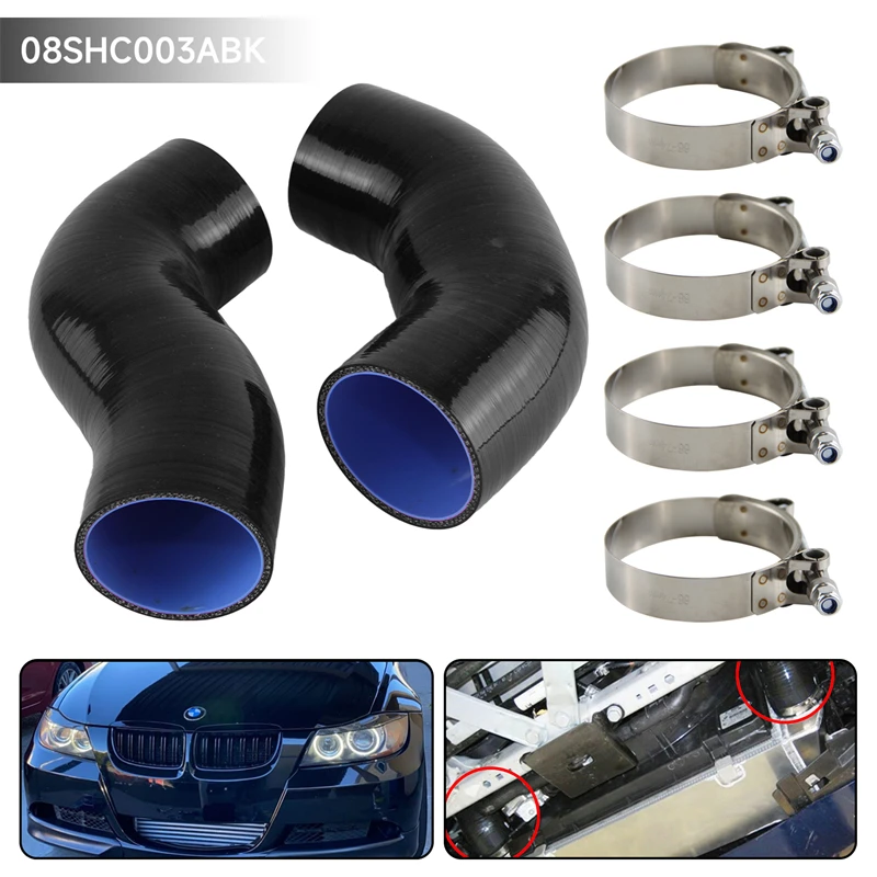 Intercooler Intake Hose Silicone Fits for BMW N54 3.0L 135i E82/E88 335i/335xi E90/E92/E93 08-11/06-11 Black/Blue/Red