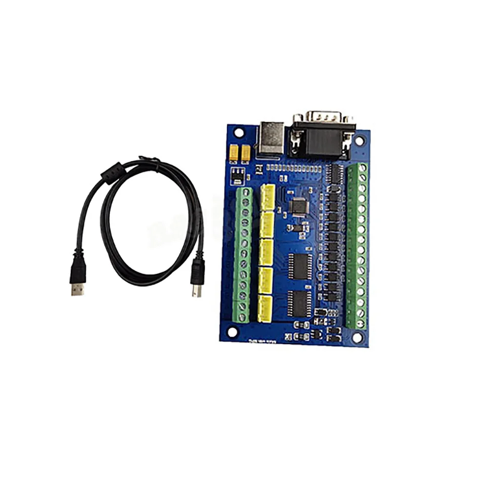 Breakout board CNC USB MACH3 5AXIS Controller Card Support Stepper and Servo Motor 100Khz With USB Cable MPG Interface