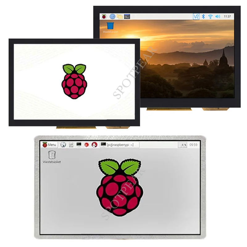 Raspberry Pi DSI LCD Mipi интерфейс дисплей емкостный сенсорный экран опция 4,3 дюймов/5 дюймов/7 дюймов ЖК