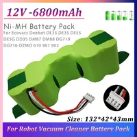 New DE55 12V Ni-MH battery large capacity 6800mAh sweeping robot battery accessories suitable  Ecobos DE33 DE35 DM87 DM88 DG710