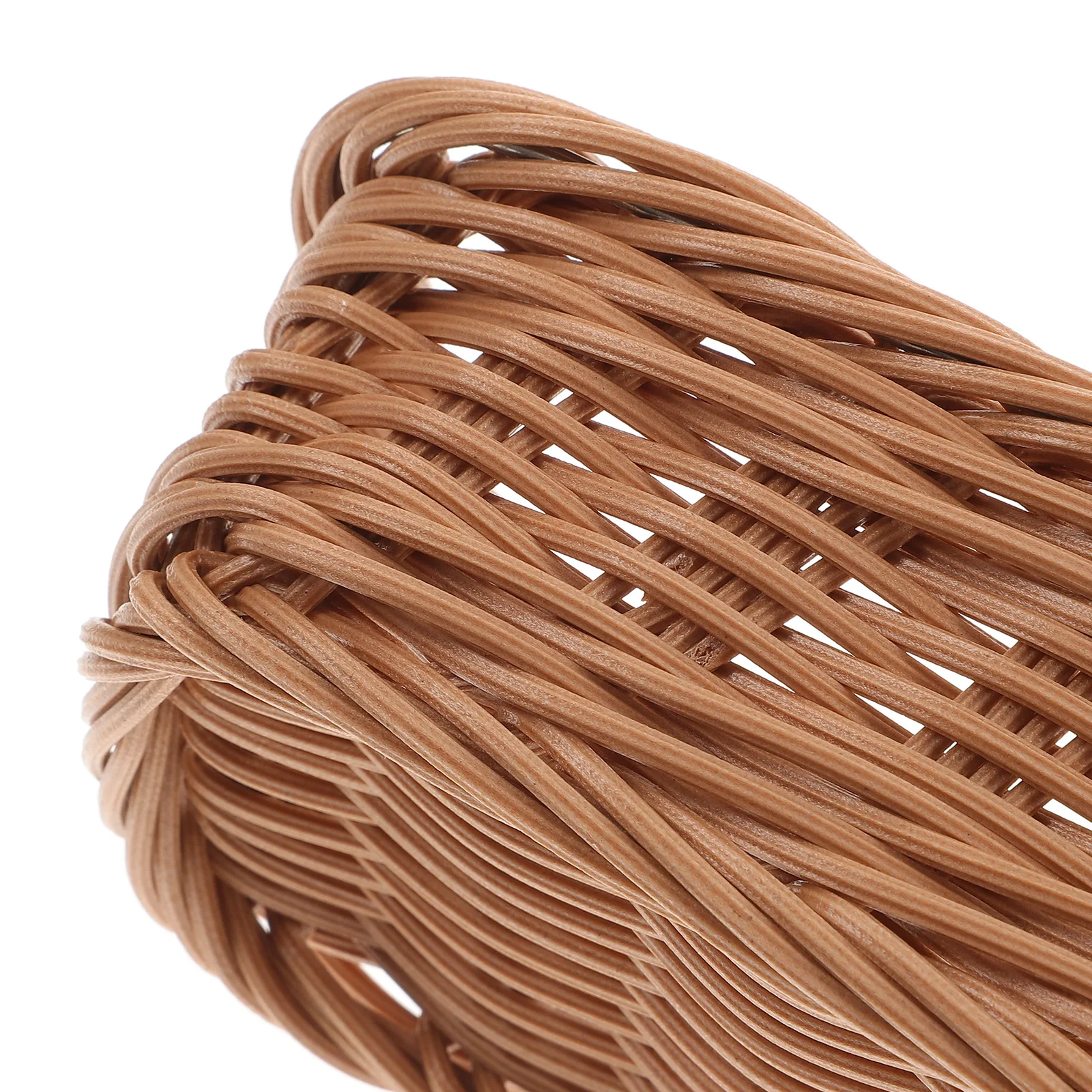 

Household Storage Basket Anti-Moisture Mothproof Open Design Kitchen Sundry Desktop Organizer Woven Basket for Fork