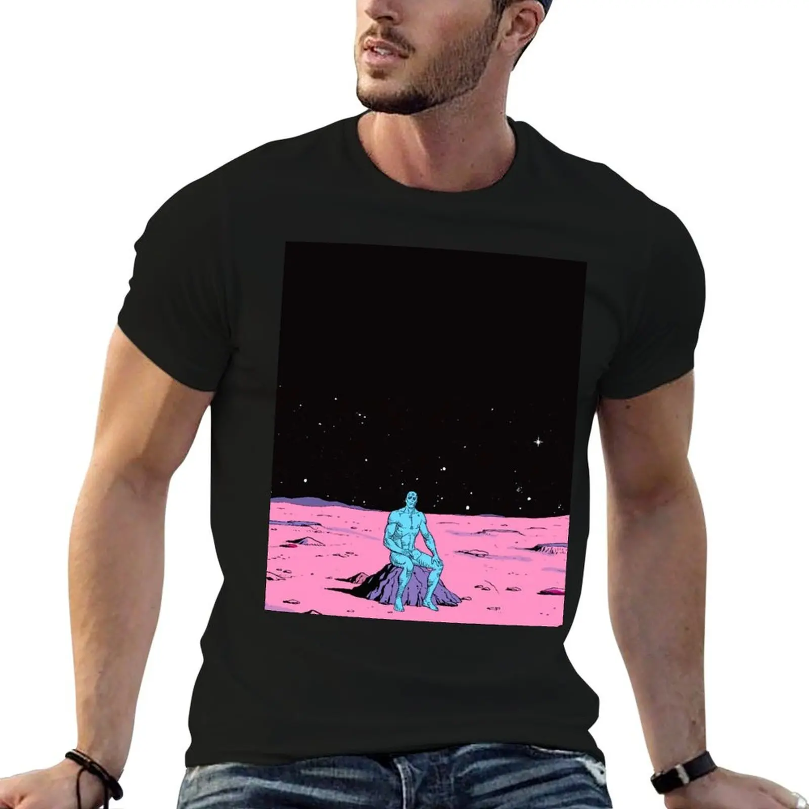 

shirts - cotton The shirts Watchmen quality man Manhattan men for T-Shirt t t high Dr