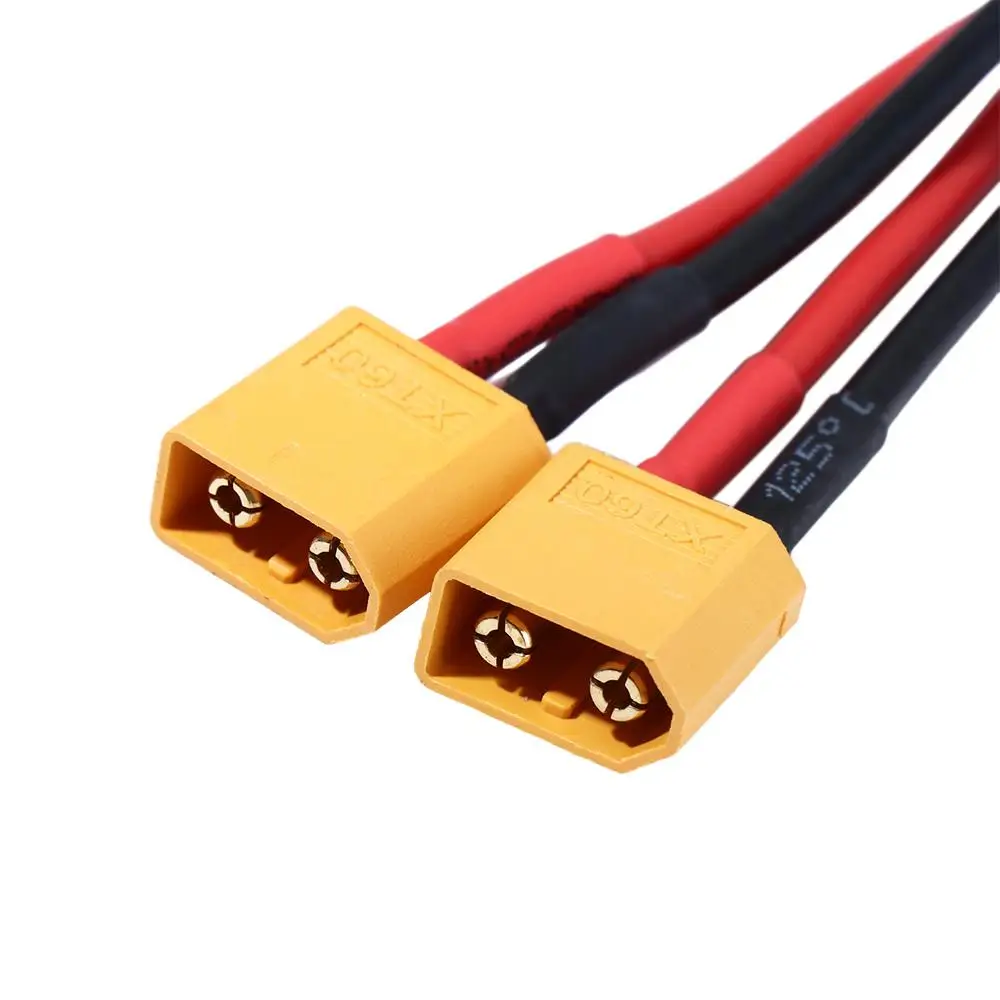 to Two Female Dual Extension One Female to Two Male Connector Wire Power Cable Parallel Battery Cable Battery Connector Cable