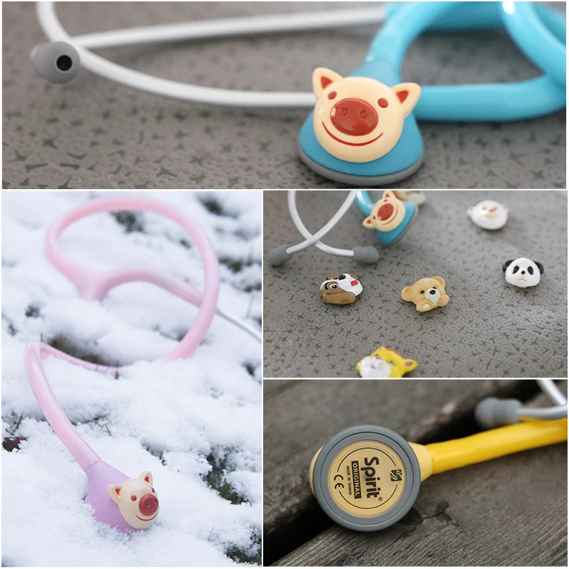 Spirit Stethoscope 606 Professional Animated Cute Pediatric Changeable Single Head Fetal Child Children Stethoscope Health Care