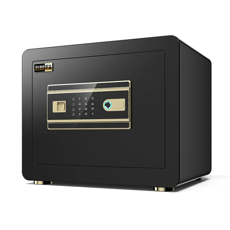 Safe deposit box household small electronic fingerprint password all-steel anti-theft safe can be fixed in the wall