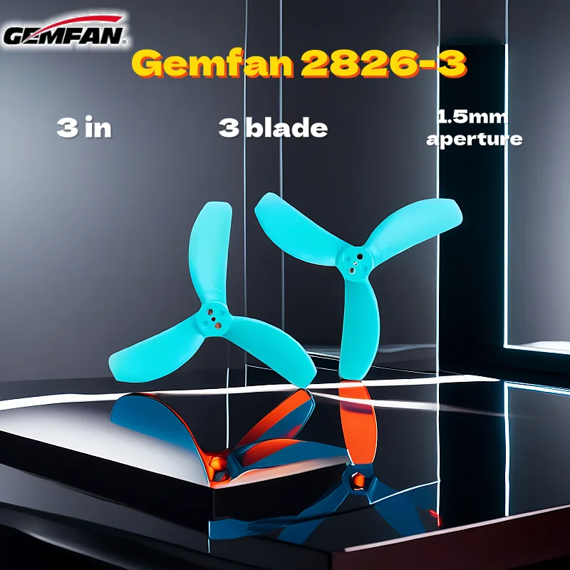 

Qianfeng Gemfan 2826-3 3-inch PC propeller with 1.5mm hole for drone, FPV model airplane propeller