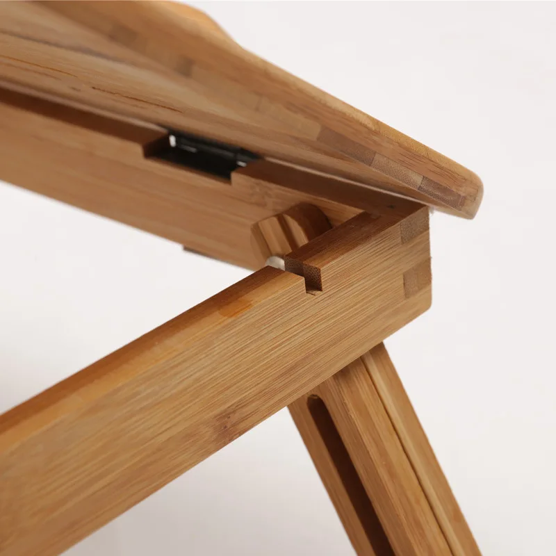 Bamboo factory shipment bamboo folding bed table lazy table student dormitory study desk