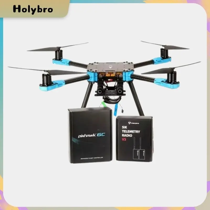 Holybro PX4 Development Kit X500 V2 Frame Kit W/Pixhawk 6C (PM02 V3 Power Module) M8N GPS and SiK Telemetry Radio V3 433/915MHz