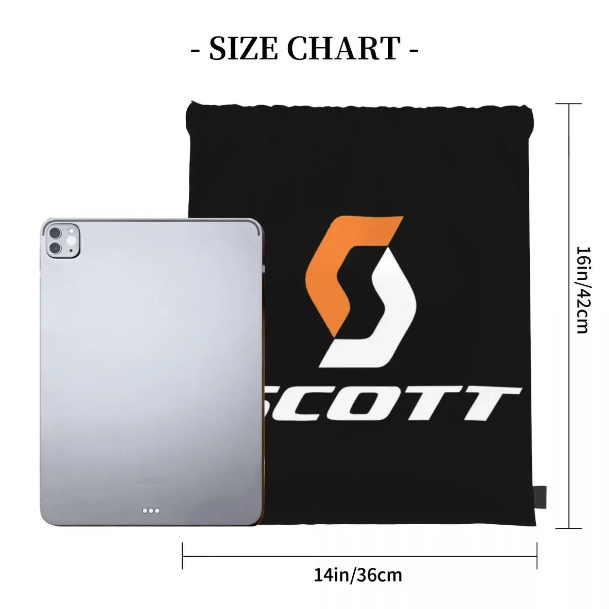 Scott Bike Logo Backpacks Multi-function Portable Drawstring Bags Drawstring Bundle Pocket Sports Bag BookBag For Travel Student