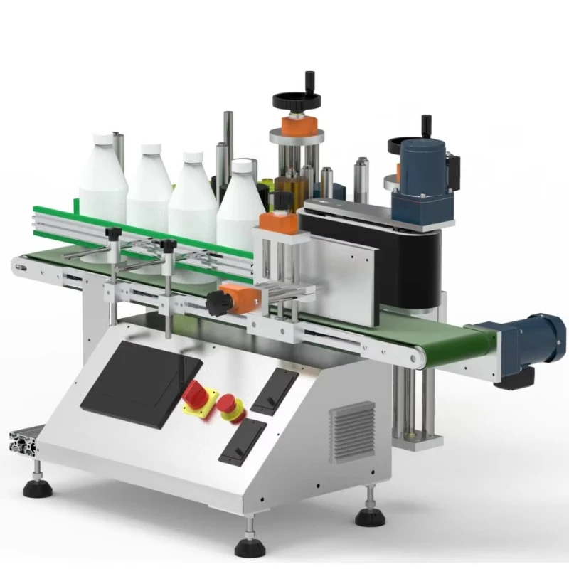 Desktop automatic round bottle labeling machine
