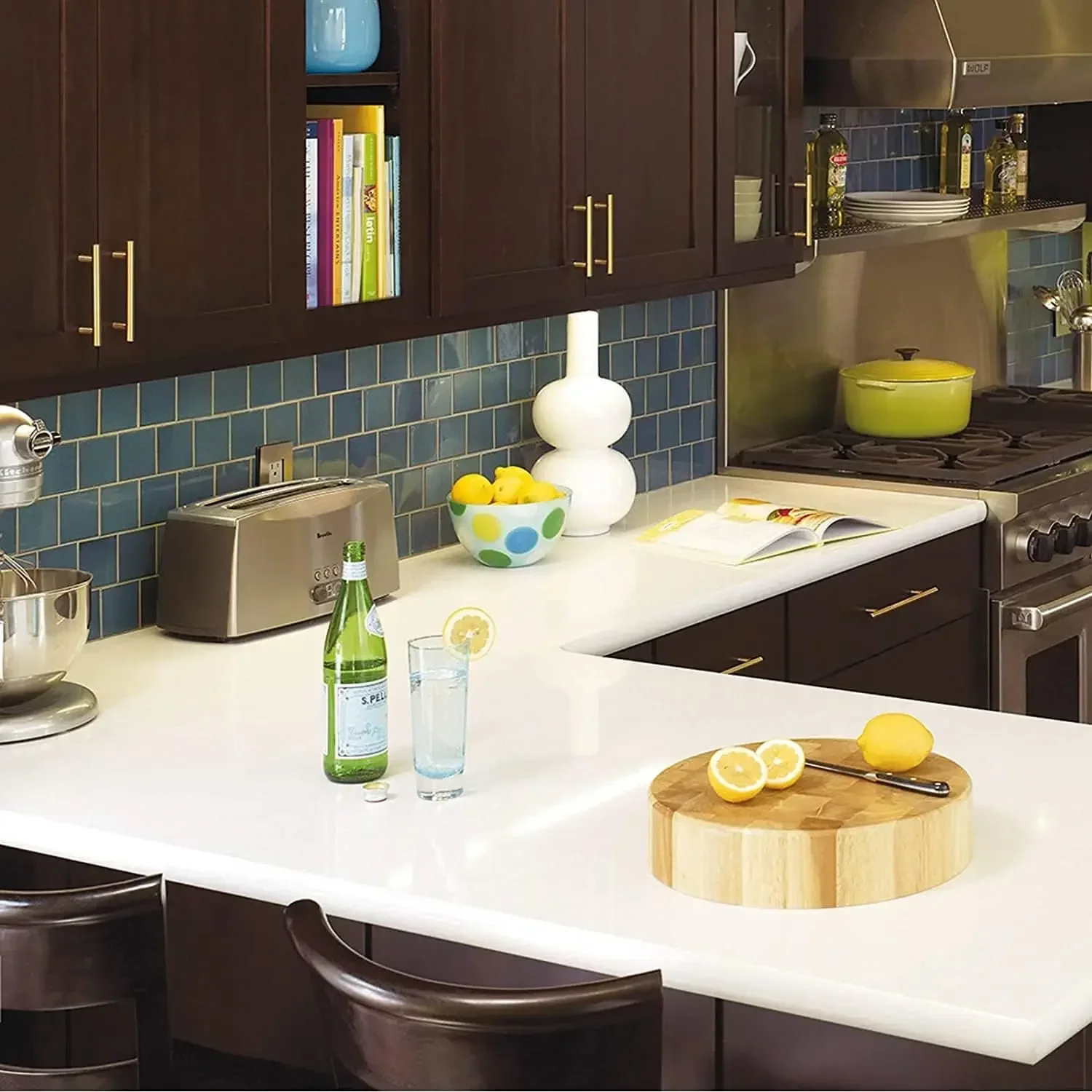 [سعر مخفض، حار بيع! ]100 حزمة مقابض للخزانة النحاس الذهب خزانة تسحب 10 بوصة ثقب مركز درج يسحب فستان البار الحديث