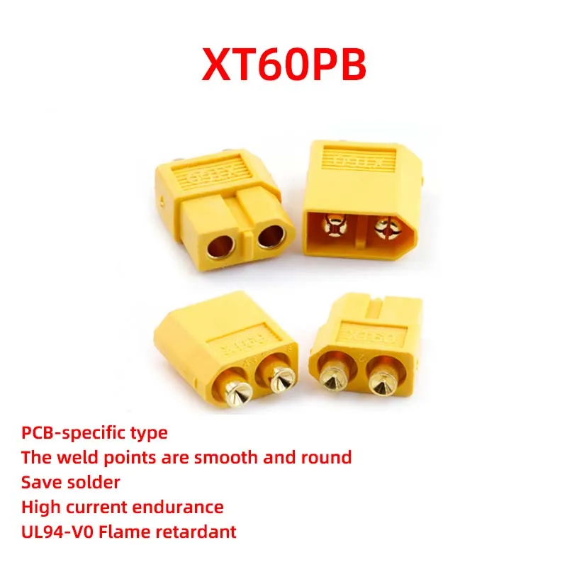 

10Pcs Amass XT60PB Male Female PCB Board Dedicated Plug Connector Control Board Plug
