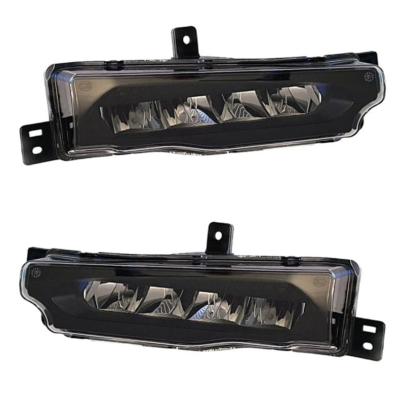 1Pair Front Bumper LED Fog Lights 63179492771 63179492772 For BMW X3 G01 F97 X4 G02 2017-2021 DRL Daytime Running Lamp