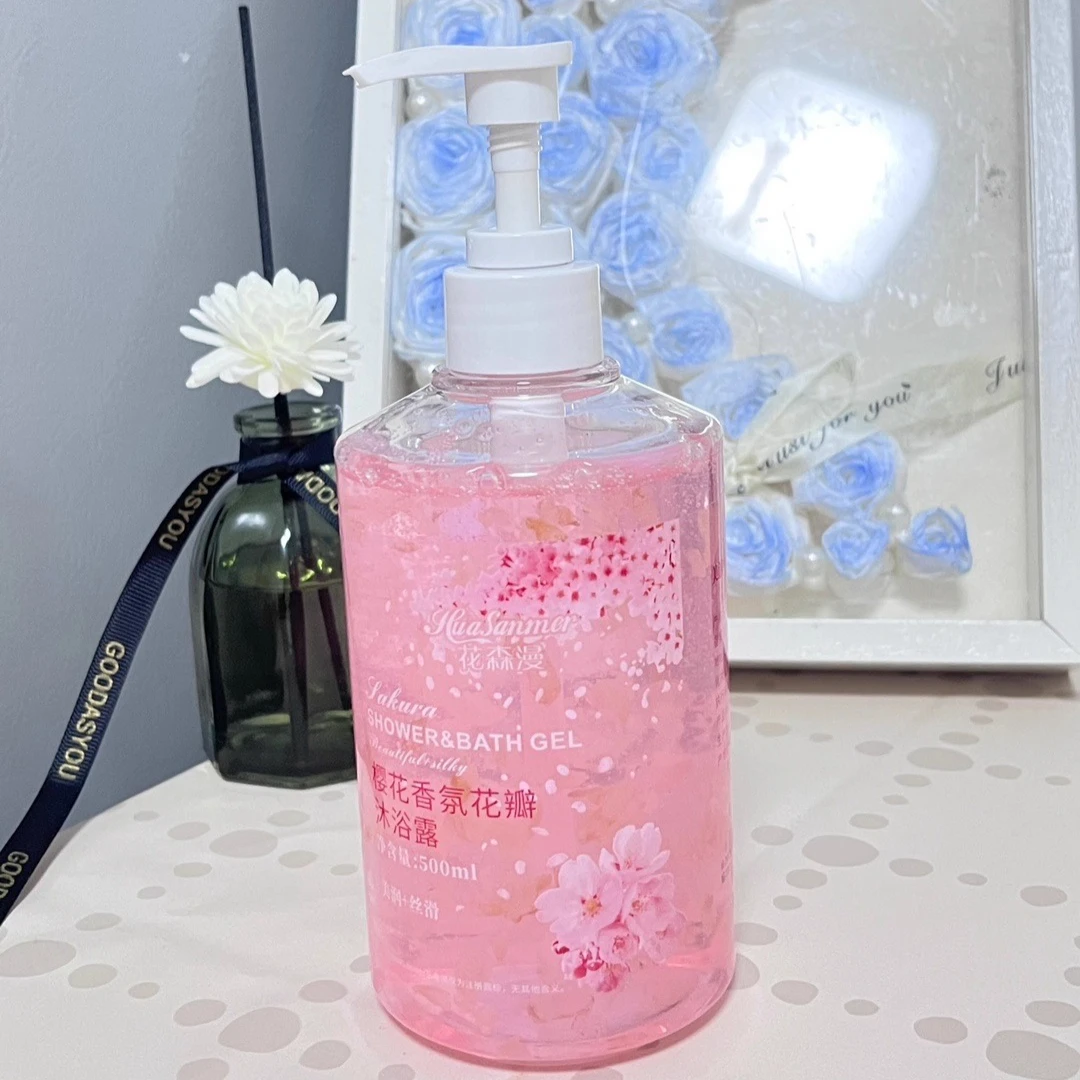

Cherry Blossoms Floral Romantic Petal Shower Gel Soothing Skin Bath Body Lotion Moisturizing Lasting Fragrance