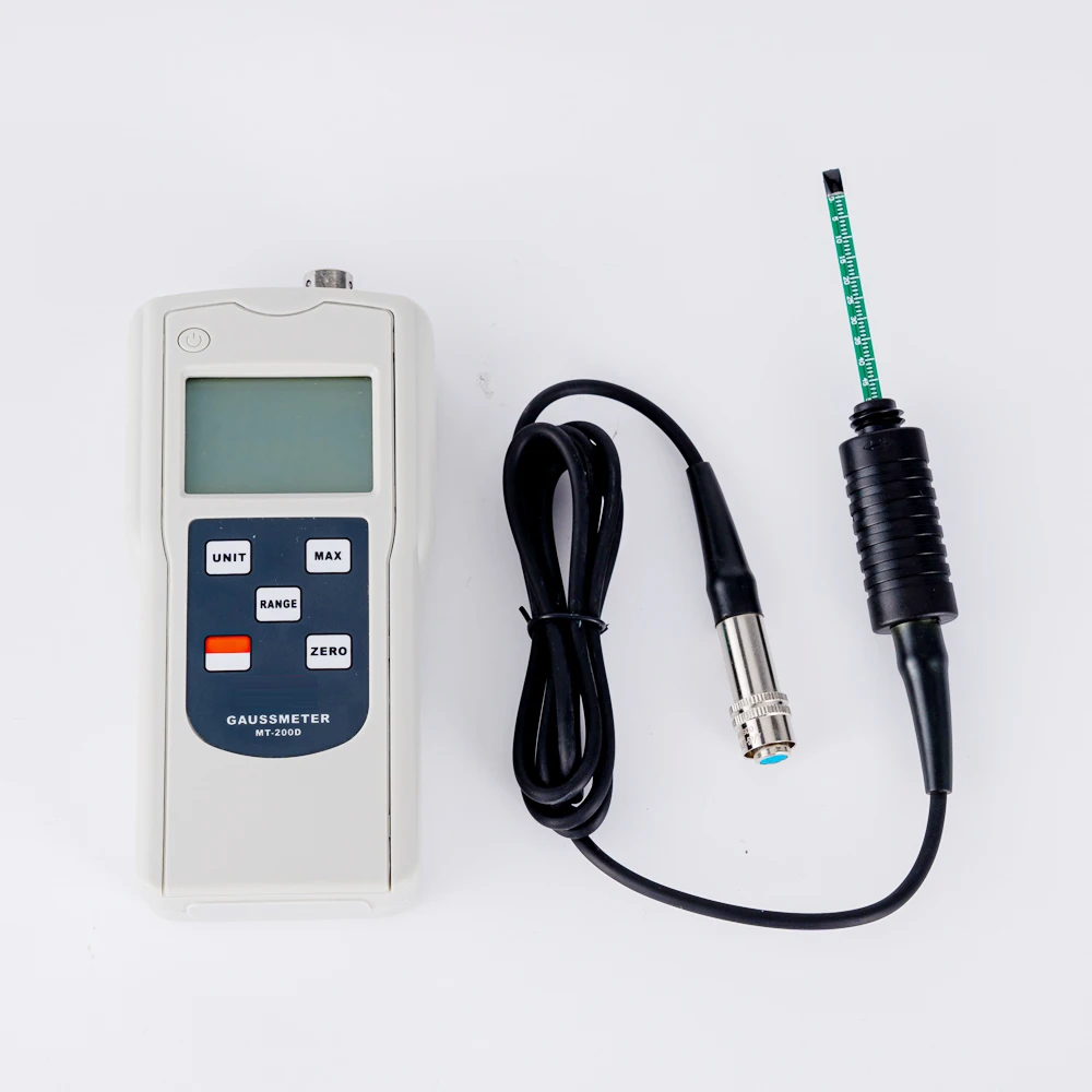 Handheld MT-200D Digital Gauss Meter High Precision 0mT~200mT Tesla Meter Magnetic Field Strength Measuring Instrument