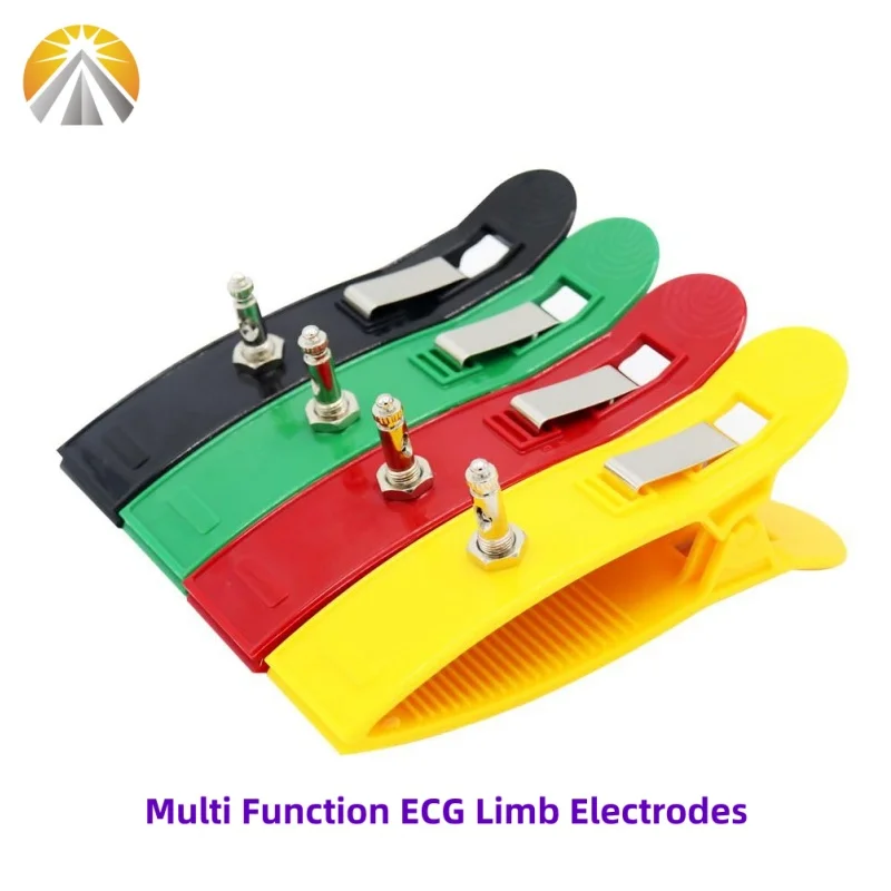 4 Stuks Elke Set Ecg Leadwire Klem Ledemaat Elektrode Vernikkelde Of Agci Vergulde Multifunctionele Voor Volwassen Patiënten Ekg Machines
