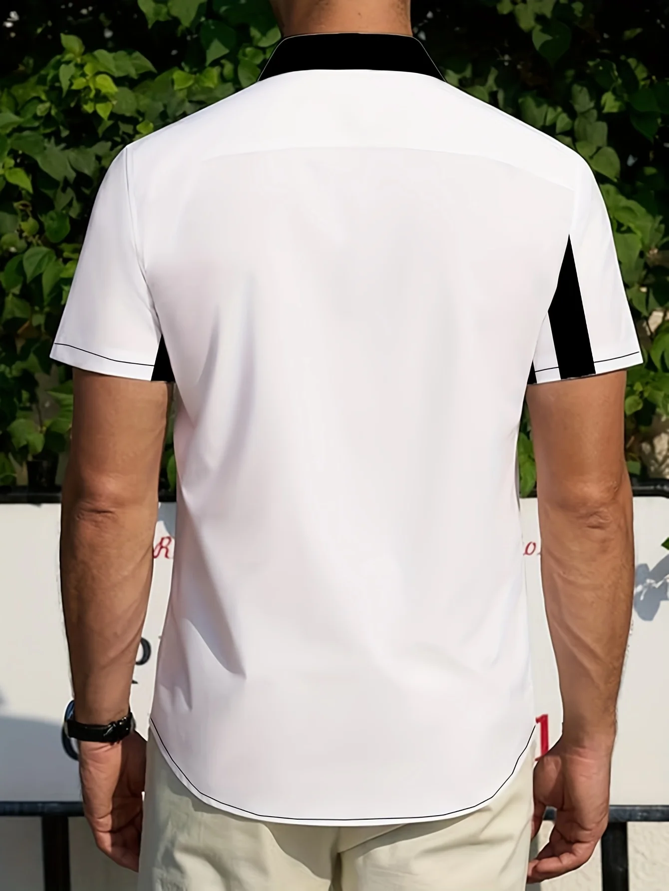 القميص الرجالي الجديد بأكمام قصيرة لصيف 2025 قابل للتنفس وخفيف الوزن كاجوال وعصري مع طبعات مخططة #2