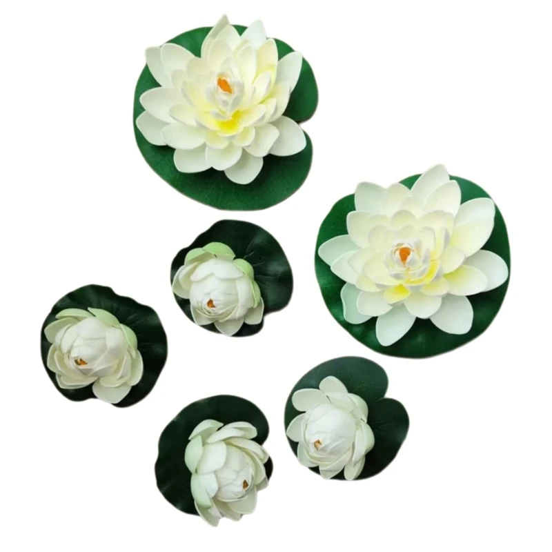 Portable Foam Water Lilies Set Designed For Mobile Performances Garden Ornament 15UB