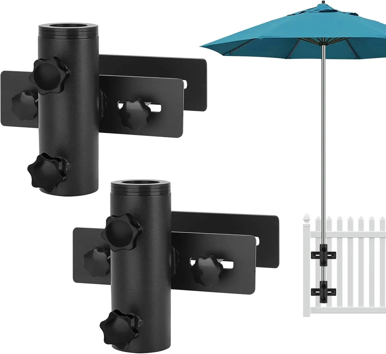 

Держатель для зонта на перила террасы, крепление для зонта на ограждение патио, регулируемый кронштейн для зонта на столб террасы