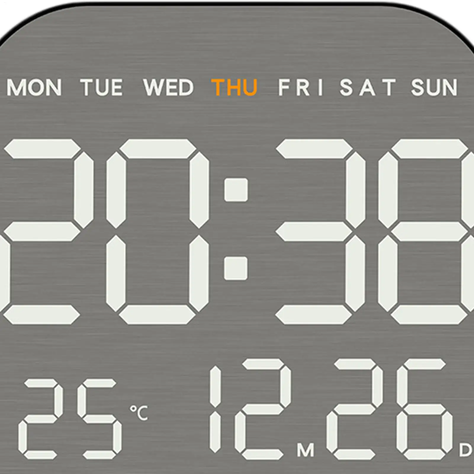 Digital Alarm Clock Digital Large Display Multifunctional Aesthetic Digital Alarm Clock For Bedside Table Living Room Home