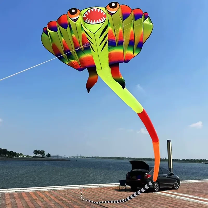 12.5M 3D 2-color Ray Soft Kite Outdoor Beach Professional Kites Umbrella Cloth Waterproof and Tear Resistant Inflatable Kite