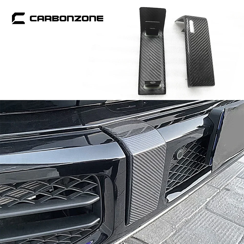 

For Mercedes Benz G Class W463 W464 Carbon Fiber Front Bumper Corner Trim Cover G350 G500 G550 G63 Car AccessoriesTool