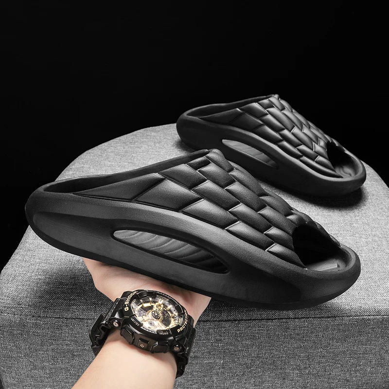 

2025i кокосовые тапочки yeezy, сандалии на толстой подошве с облаком, летние модные пляжные мужские тапочки с мягкой подошвой, женские сандалии, шлепанцы из ЭВА