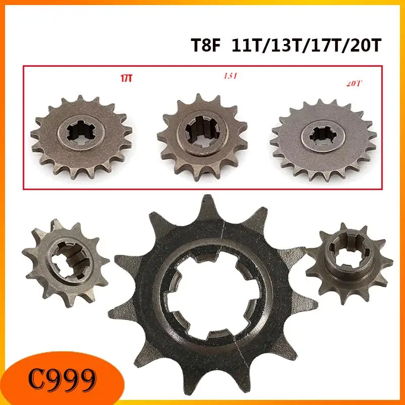 

Front Gear Box Sprocket T8F 11T 13T 17T 20T Pinion Sprocket Chain Cog Metal For 47cc 49cc Minimoto ATV Mini Bike Moped Scooter