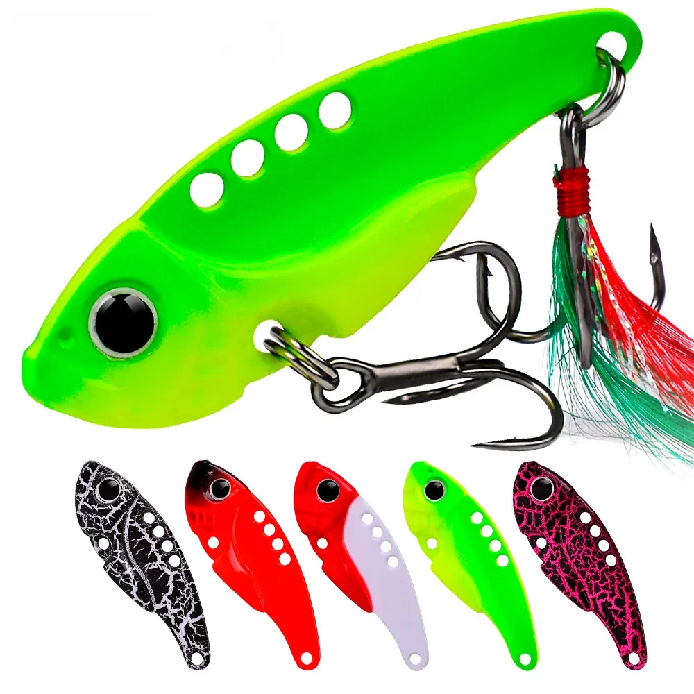 

Fishing Lures Spoon For Pike 55mm 10.5g 8 Color With Treble Hook Spoon Wobble Metal Hard Bait Vib Spoonbait Fishing Tackle Lures