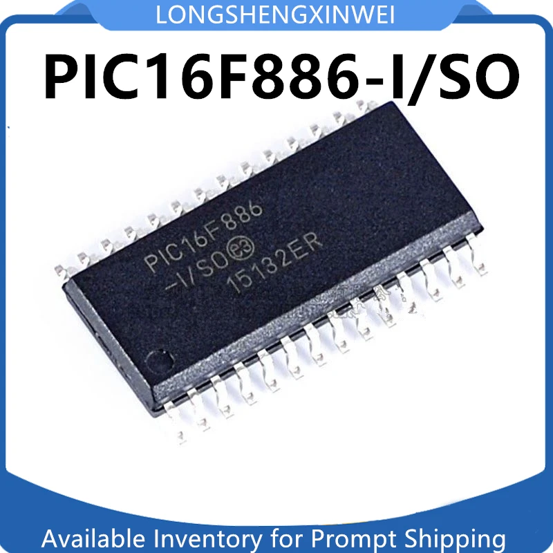 1PCS PIC16F886-I/SO PIC16F886 Patch SOP-28 8 Micro 16 Bit 14KB Flash Memory Original