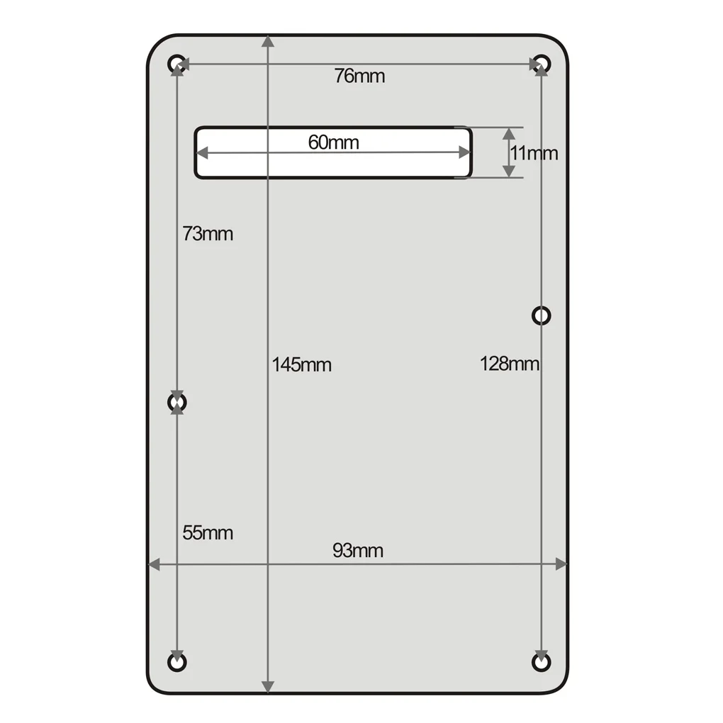 FLEOR ST SSS Electric Guitar Pickguard 11 Hole Scratch Plate & Back Plate & Screws, 13 Colors Choose