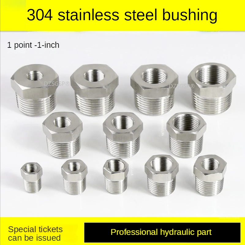 304 Stainless Steel Bushing Joint Internal and External Tooth Reducer Conversion Reducer Direct 3 Points