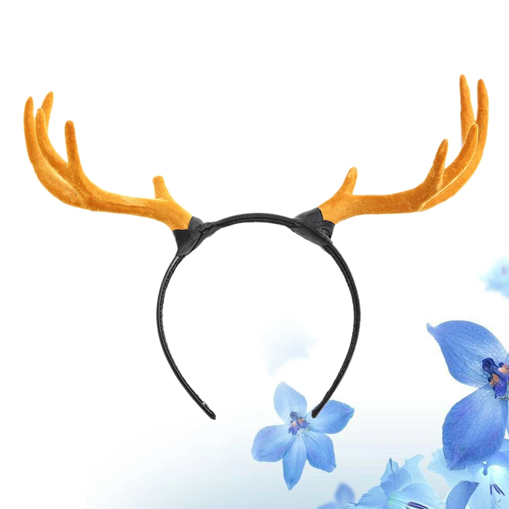 

Attractive Antlers Hair Hoop Color Cute Cosplay Costume Headb Lightweight Comfortable Halloween Festival Party Stage