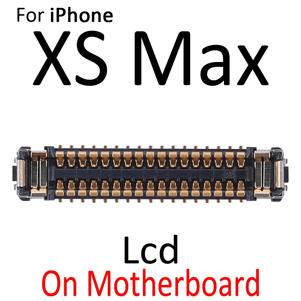 2 шт. в партии для iPhone X XR XS Max LCD Digiziter дисплей 3D сенсорный экран FPC разъем на материнской плате гибкий кабель