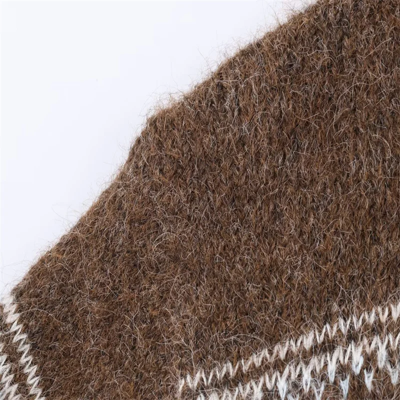 Cárdigan de punto Jacquard con doble cremallera para mujer, informal, otoño/invierno, nueva colección 2025