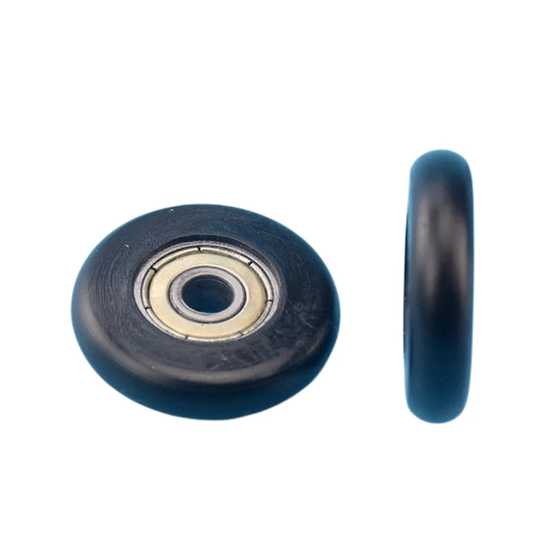 circular arc Plastic coated bearing 625ZZ 5*27*6.5mm roller POM nylon wrapped wheel pulley bore 5mm diameter 27mm