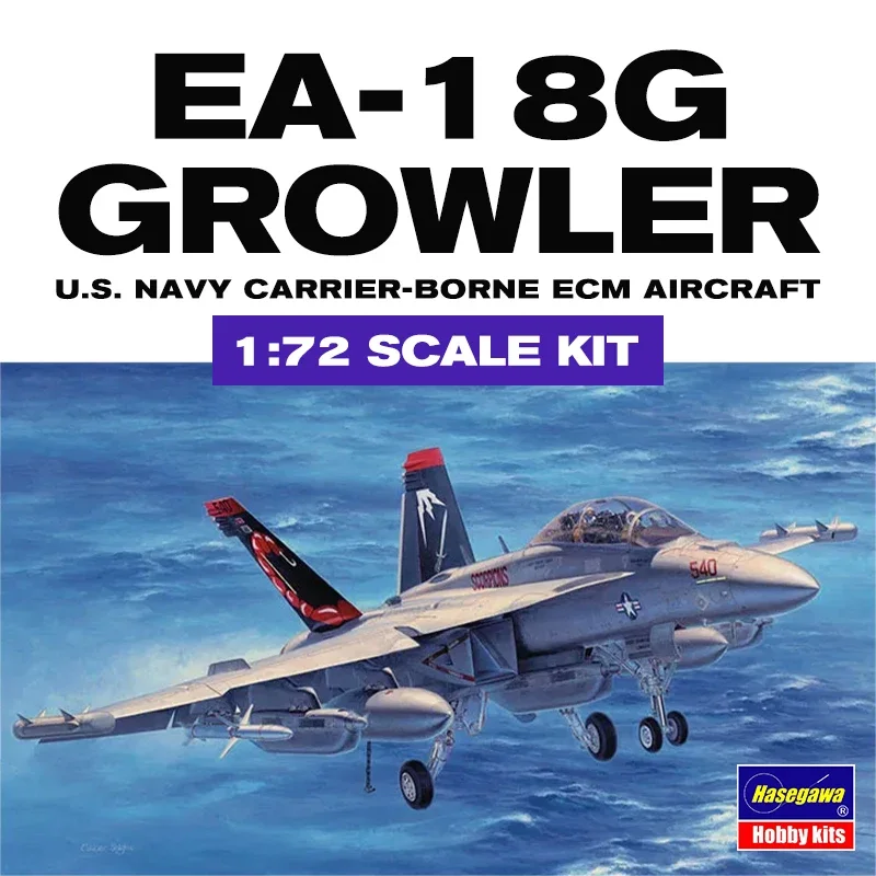 

Hasegawa, собранный комплект модели 01568 EA-18G Growler Electronic Fighter 1/72