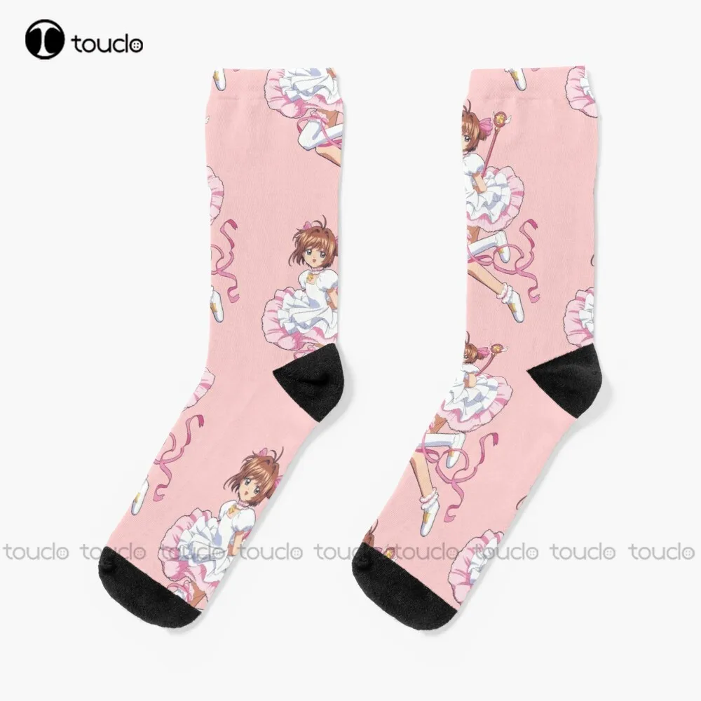 Cardcaptor Sakura - Sakura Kinomoto Socks Softball Socks Personalized Custom Unisex Adult Teen Youth Socks 360° Digital Print