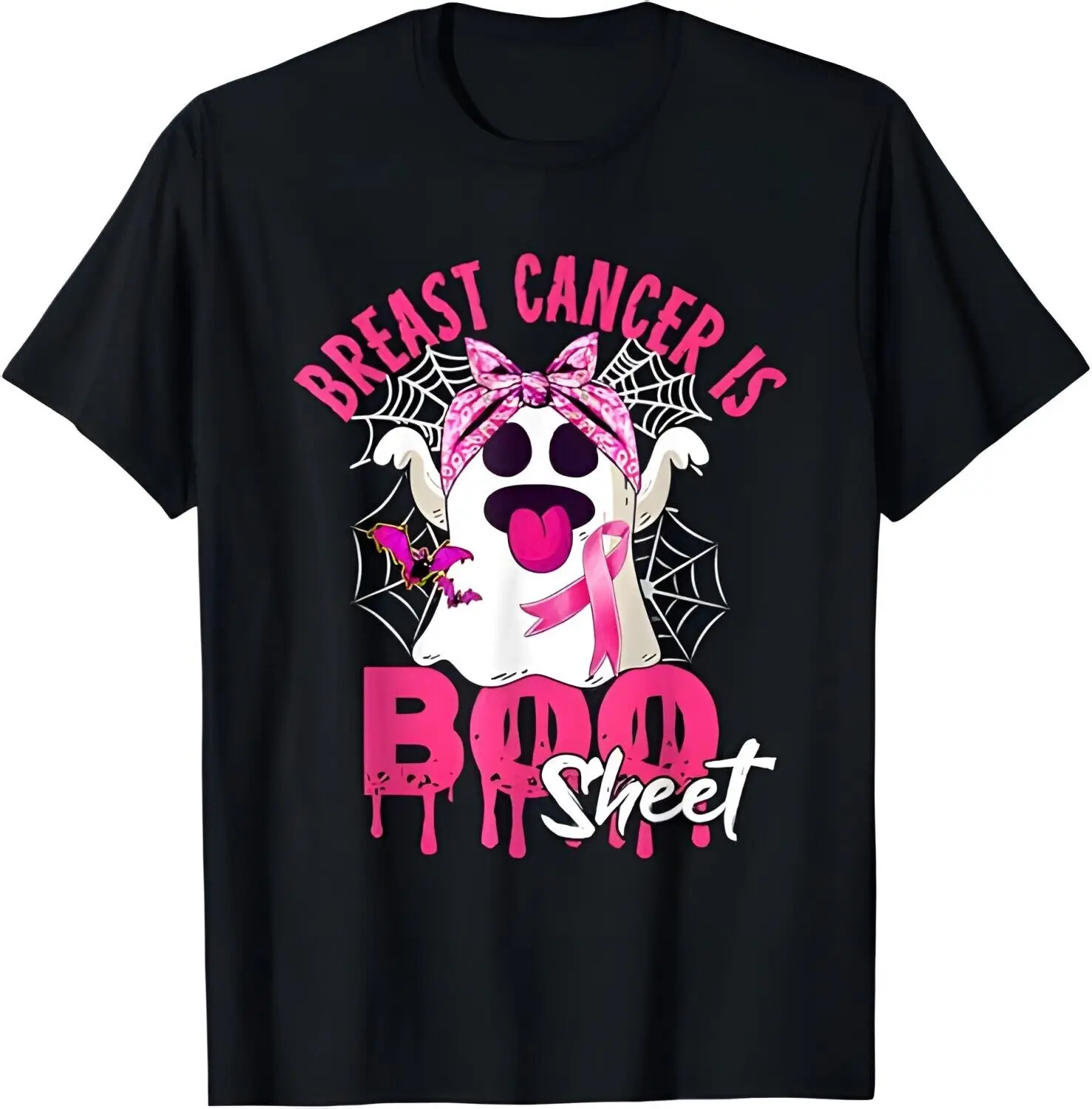 Breast Cancer Is Boo Sheet Halloween Breast Cancer Awareness T-Shirt