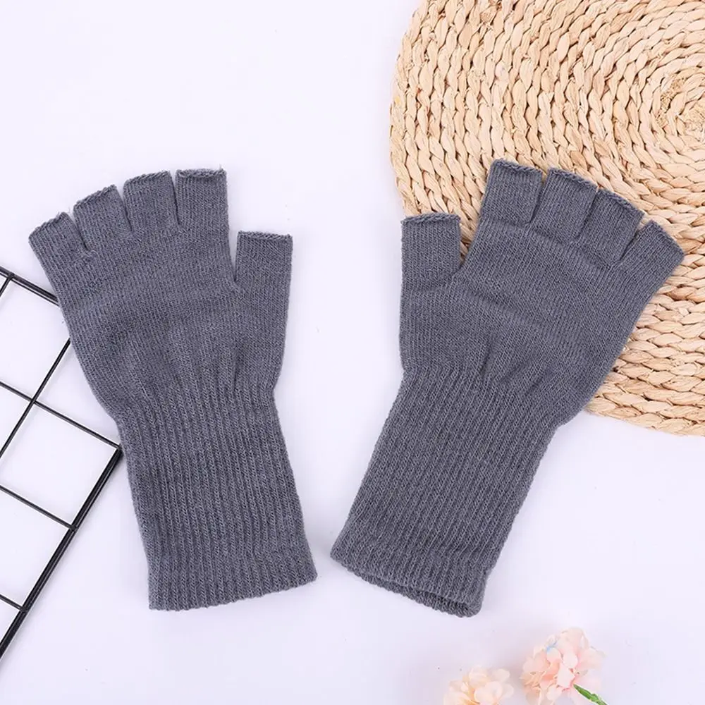 Cycling Spring Autumn Winter Arm Warmers Long Gloves Half Finger Gloves Half Finger Sleeves Knitted