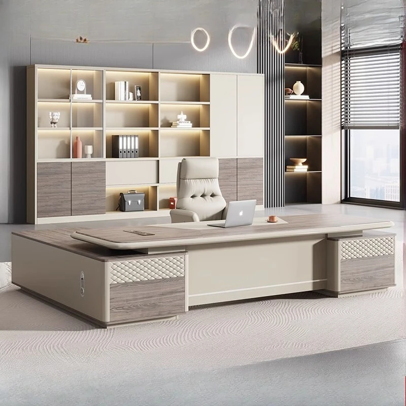 Boss Office Desk and Chair Combination Large Class Desk Single President Manager Office Furniture