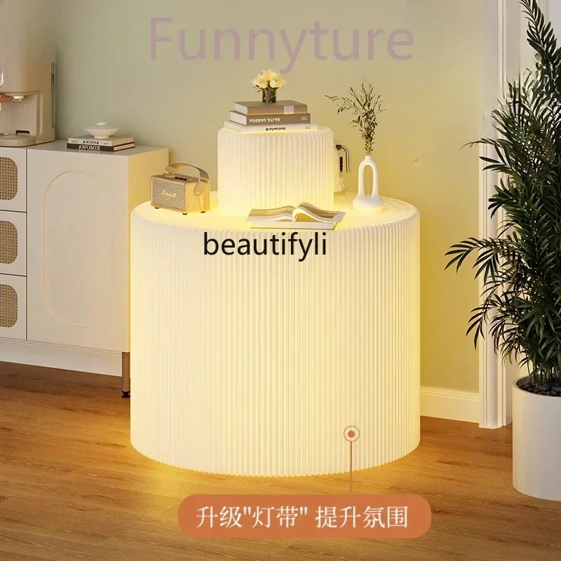 C4567 folding store booth Paper art cylinder Nakajima display stand Multi-layer exhibition hall Exhibition mobile display table