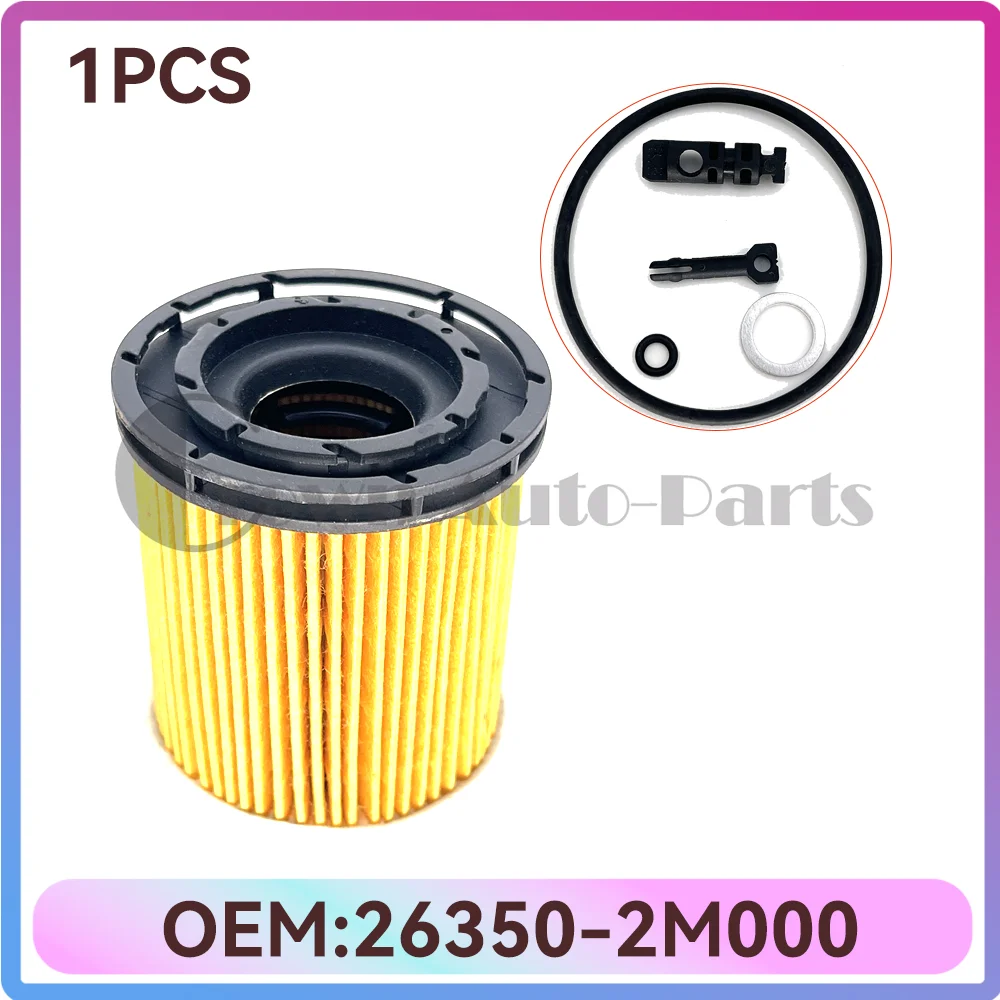 

1Pcs 26350-2M000 26350 2M000 Engine Oil Filter for Hyundai Elantra Tucson Kia Sorento Rio 1.6L 263502M000