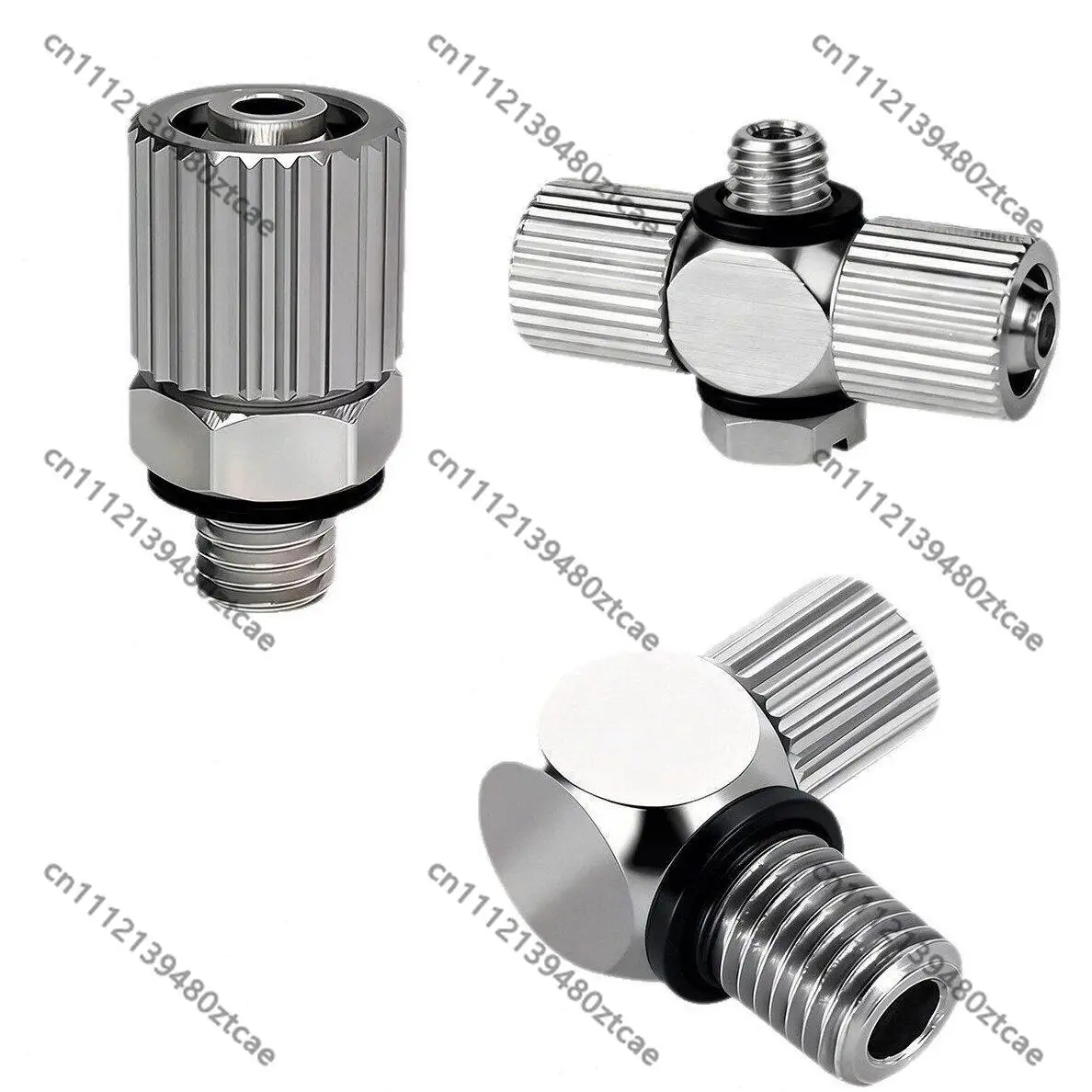 Stainless Steel Pneumatic Fitting PC Straight PL Elbow Quick Twist Lock for Air Tubing 3/4/6mm M3/M4/M5