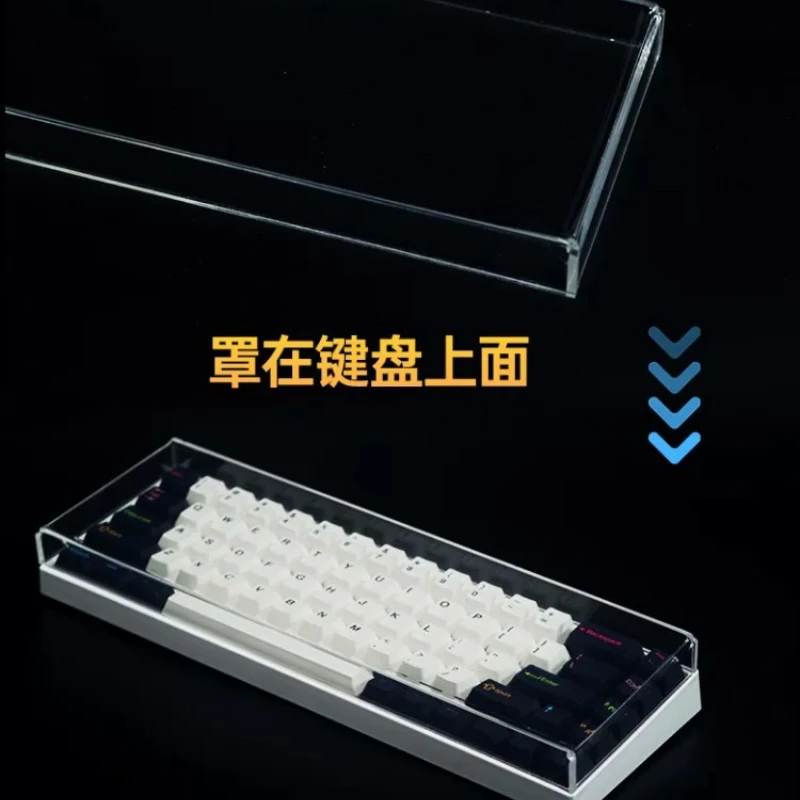 For Logitech Mechanical Keyboard Dust Cover G610/913TKLPOP84 Key 87 Transparent Acrylic Cover for Gamers Design Display Storage