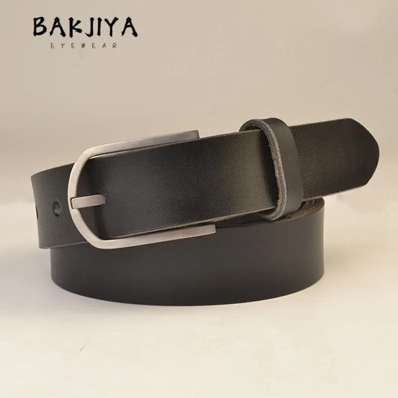 New 29mm Wide Pin Buckle Belt for Women, Pure Titanium Anti Allergy Rustproof Fashion Casual Jeans Women Leather Waist Band