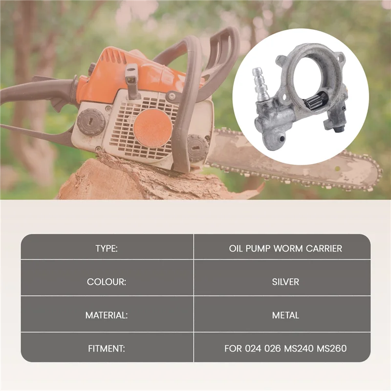 A15F-масляный насос, держатель червяка с червяком и держателем для бензопилы Stihl 024 026 MS240 MS260 1121 640 3203