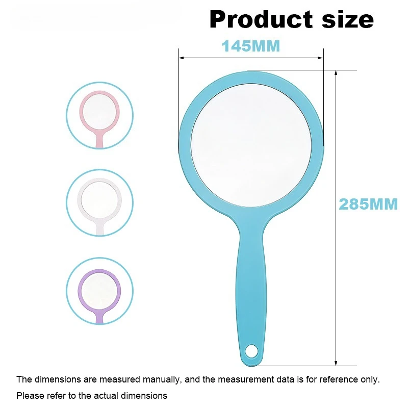 1Pcs Dental Round Mirror Handheld Oral Examination Mirror Handle-Equipped Makeup Mirror Dental-Specific Materials