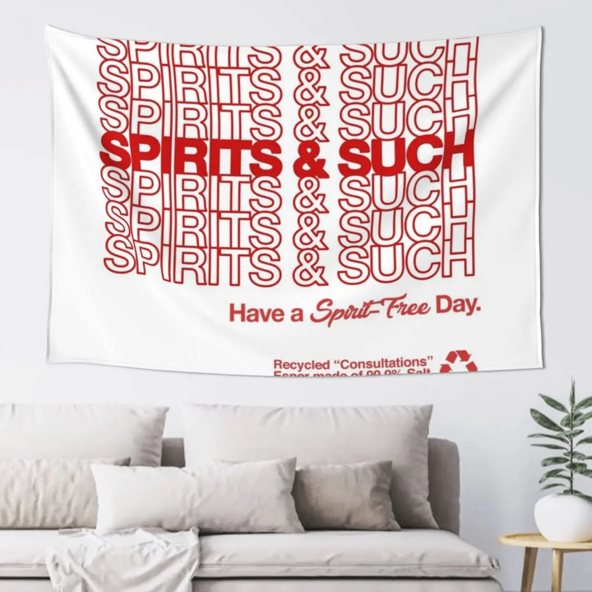 Reigen Arataka's Spirits and Such: Consultation Office (Red) Tapestry Nordic Home Decor Cute Decor Tapestry